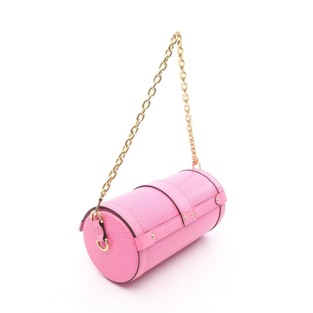 Louis Vuitton Papillon Leather Pink Epi Handbag Trunk